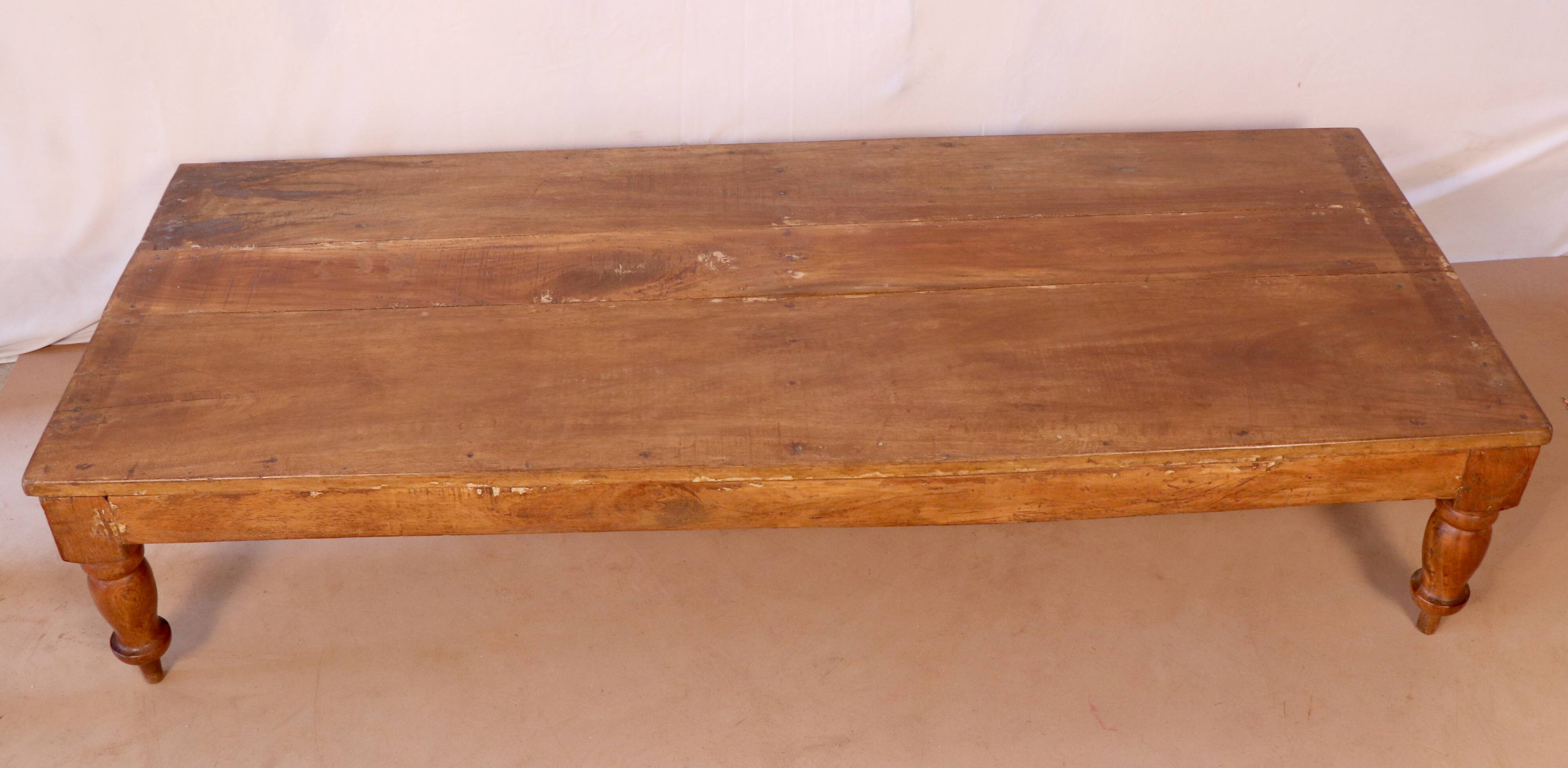 Old Burmese teak coffee table