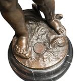 Moreau (after), bronze the angel with cymbals signed 20th century