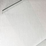 Transparent tempered glass coffee table.