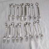 Art deco crystal hanging