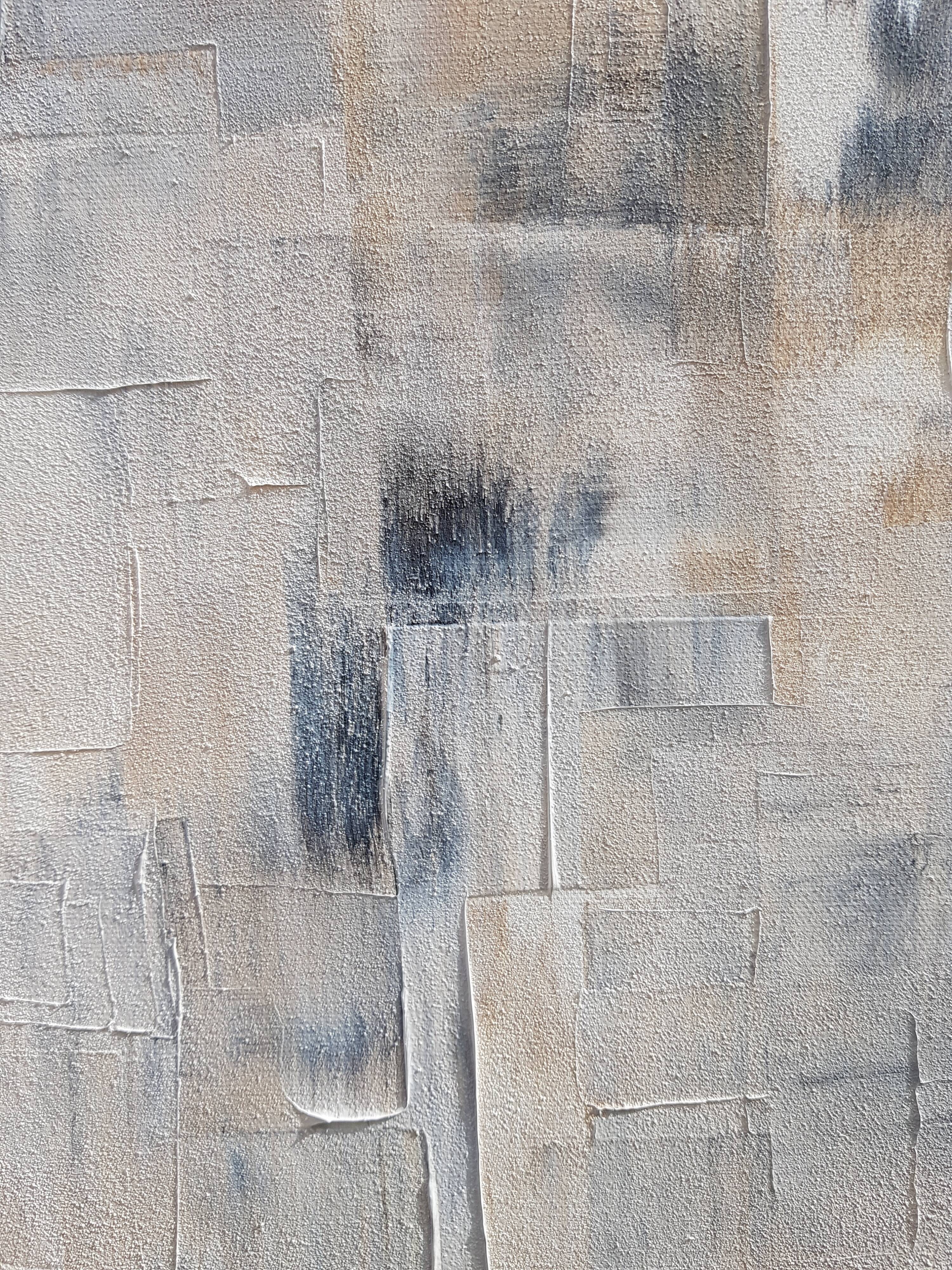 Tableau peinture abstraite "glacial"