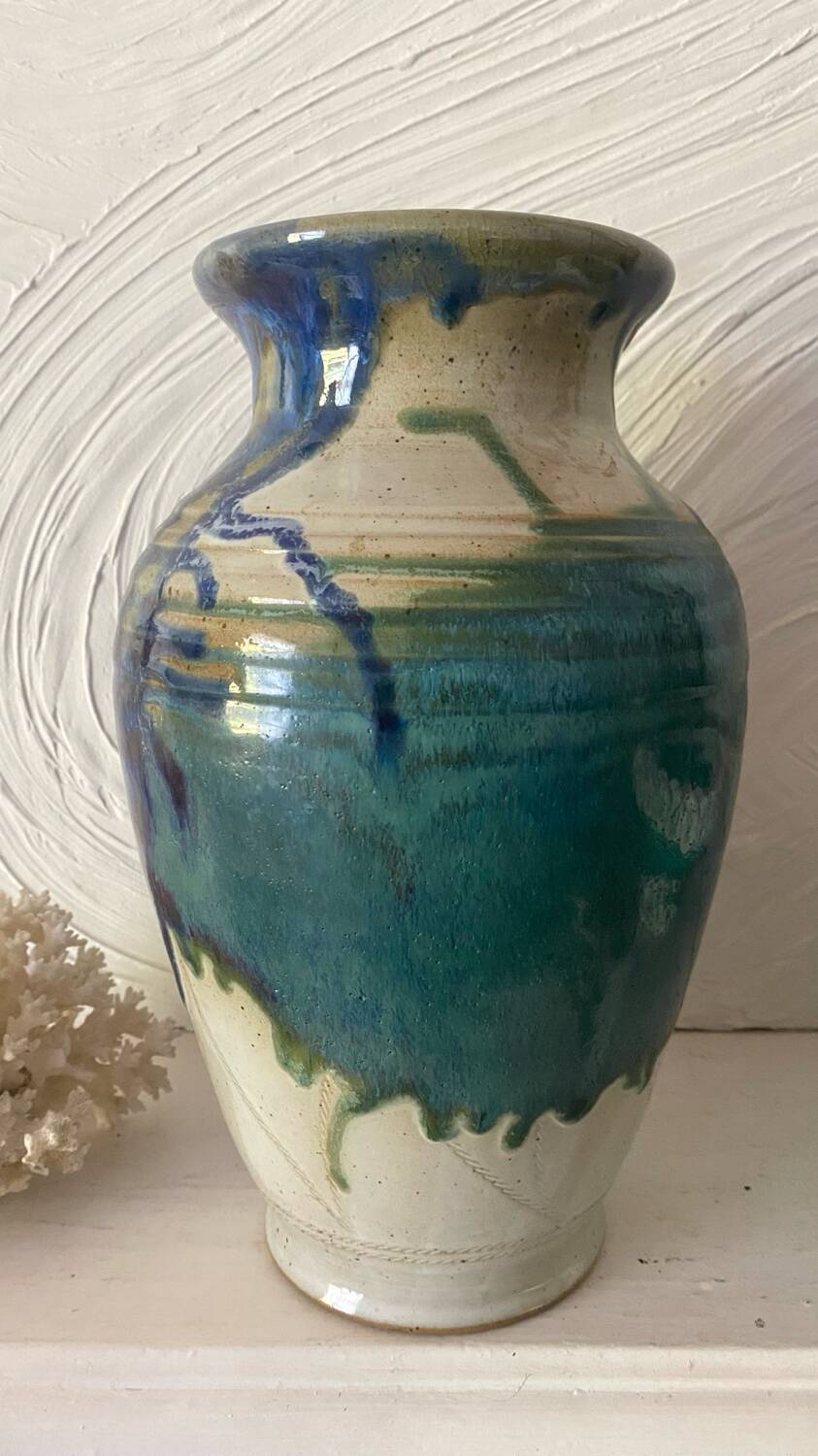Signed ceramic vase