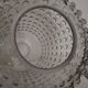 Pair of vintage bubbled glass lampshades
