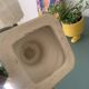 Vase Médicis, cache-pot vintage en céramique vert olive