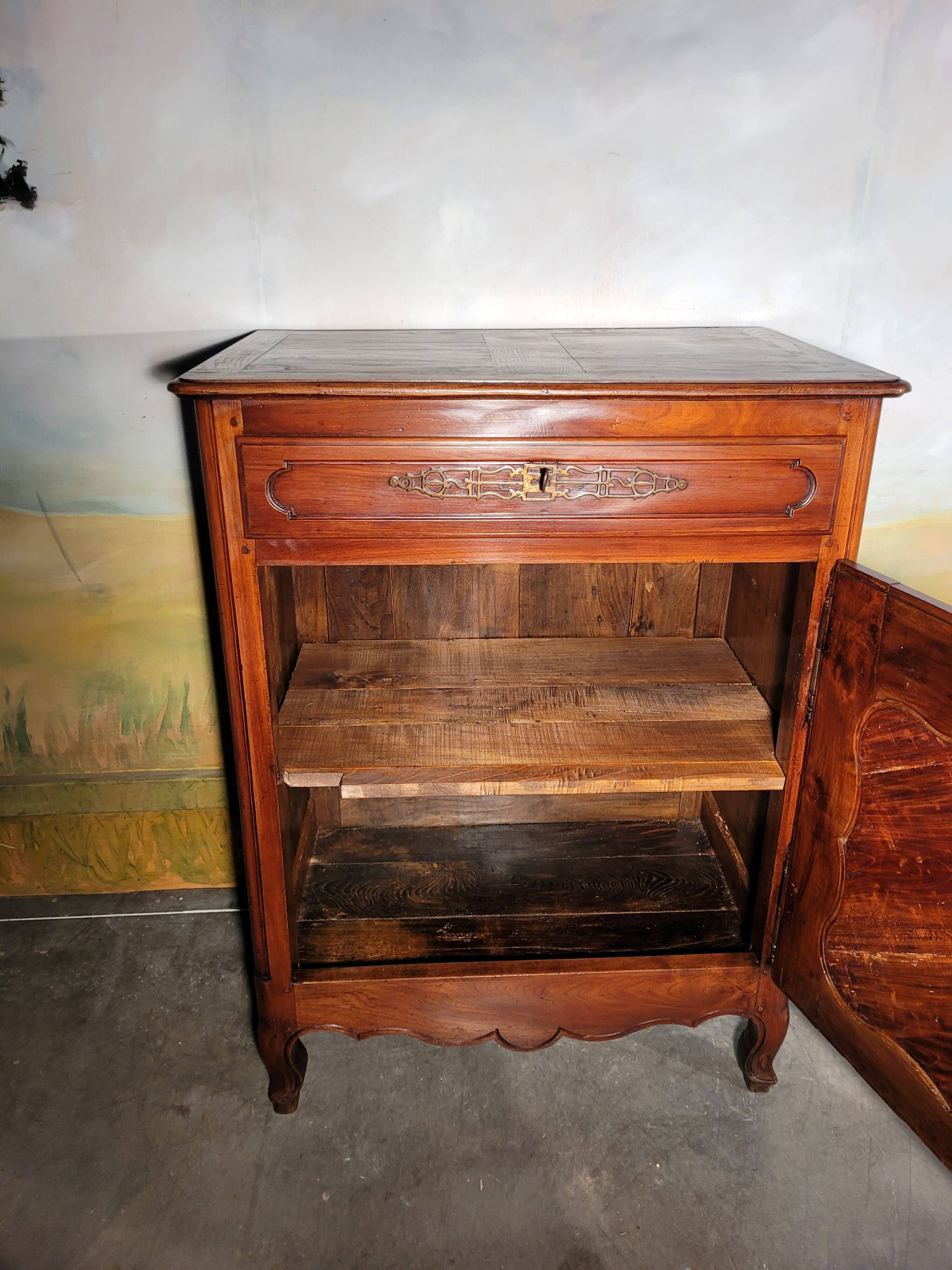 Large Louis XV style jam maker in cherry wood