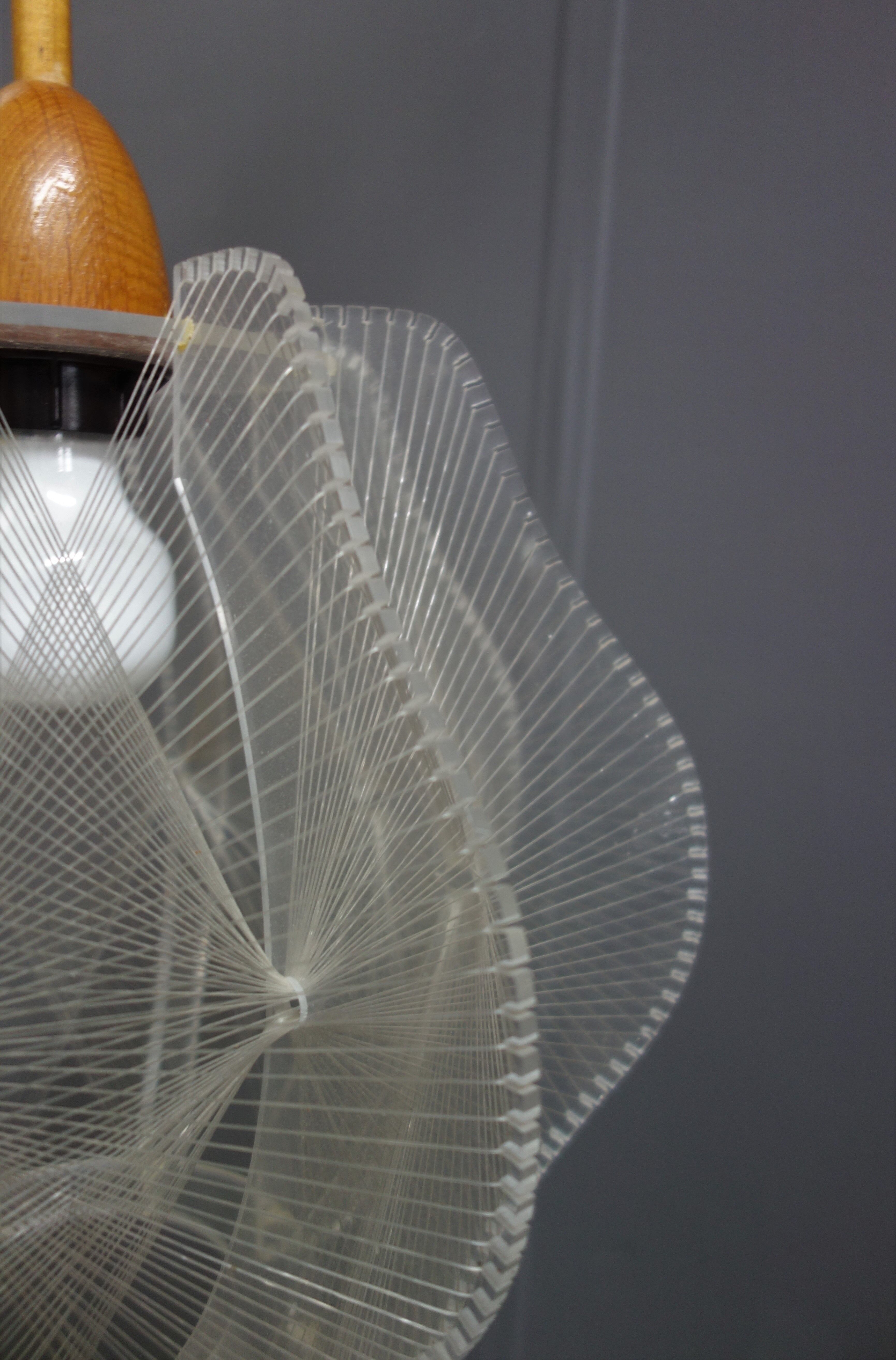 Pendant Lamp by Paul Secon for Sompex Mid Century, space age