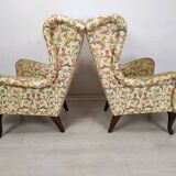 Pair of armchairs with ears