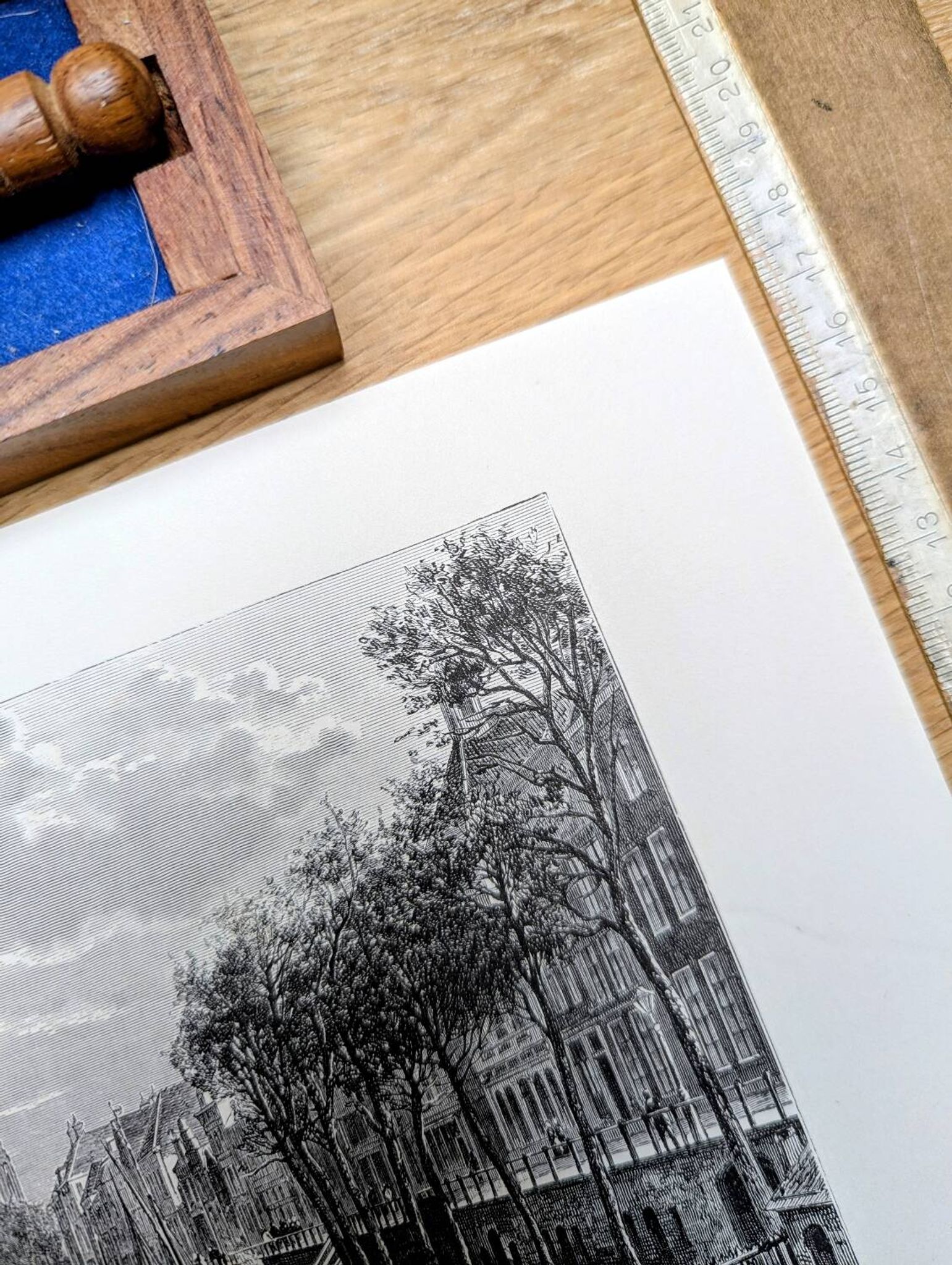 Utrecht, Netherlands, Vintage engraving, printed in 1879.