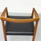 Teak and Leather Armchair by H. W. Klein for Bramin, 1960s