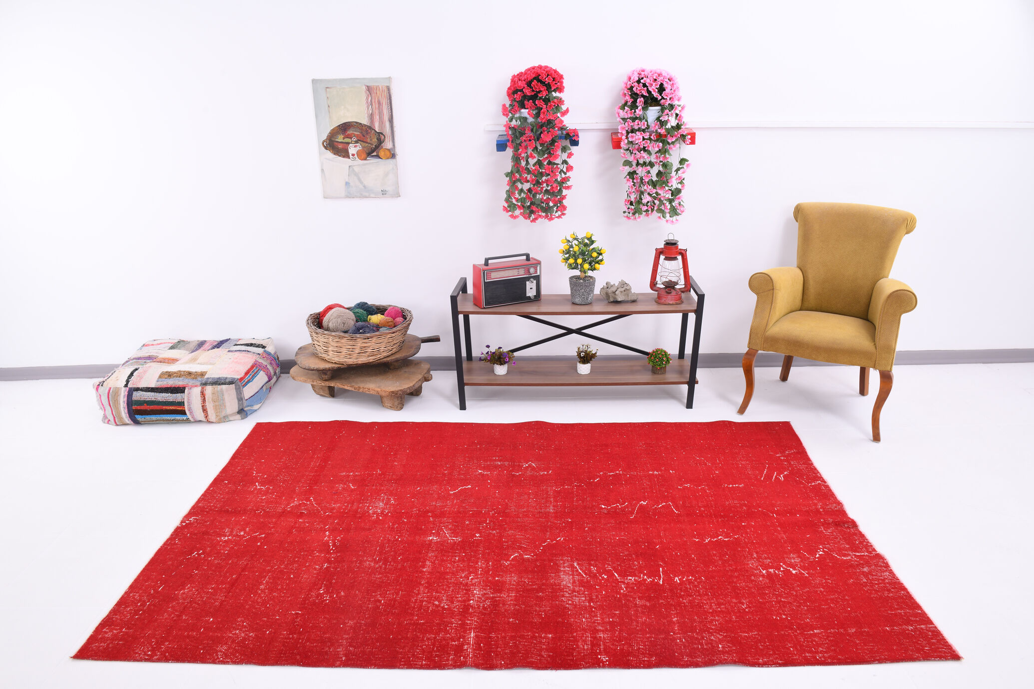 Tapis vintage bohème 255x157