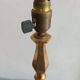 Lampe vintage marbre noir et laiton 1960