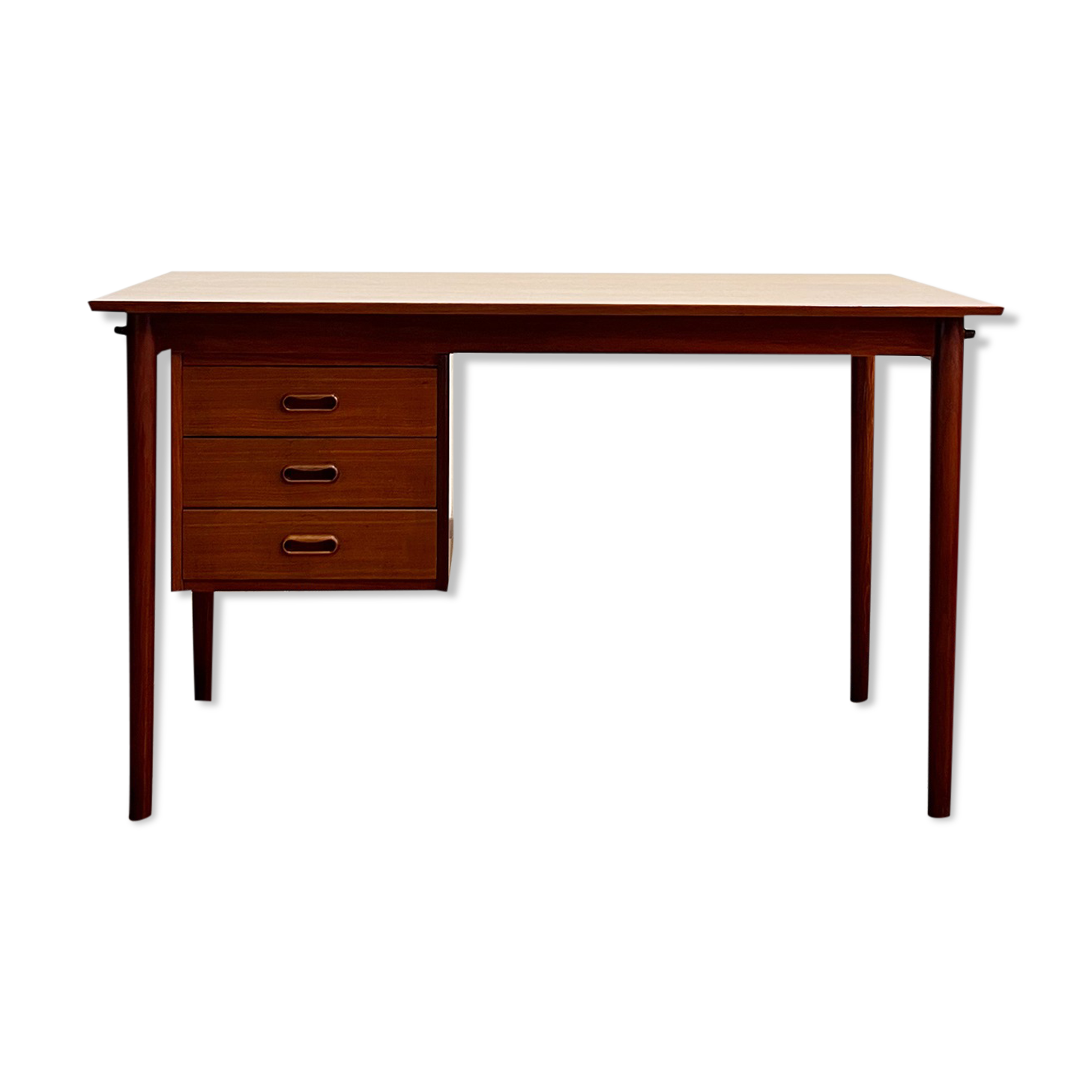 Danish mid-century modern teak writing desk by Arne Vodder, 1960s