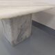 Table basse vintage en marbre blanc des années 70