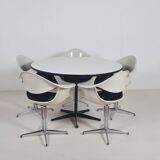 Eames dining table and 5 chairs by George Nelson for Herman Miller, 1960s