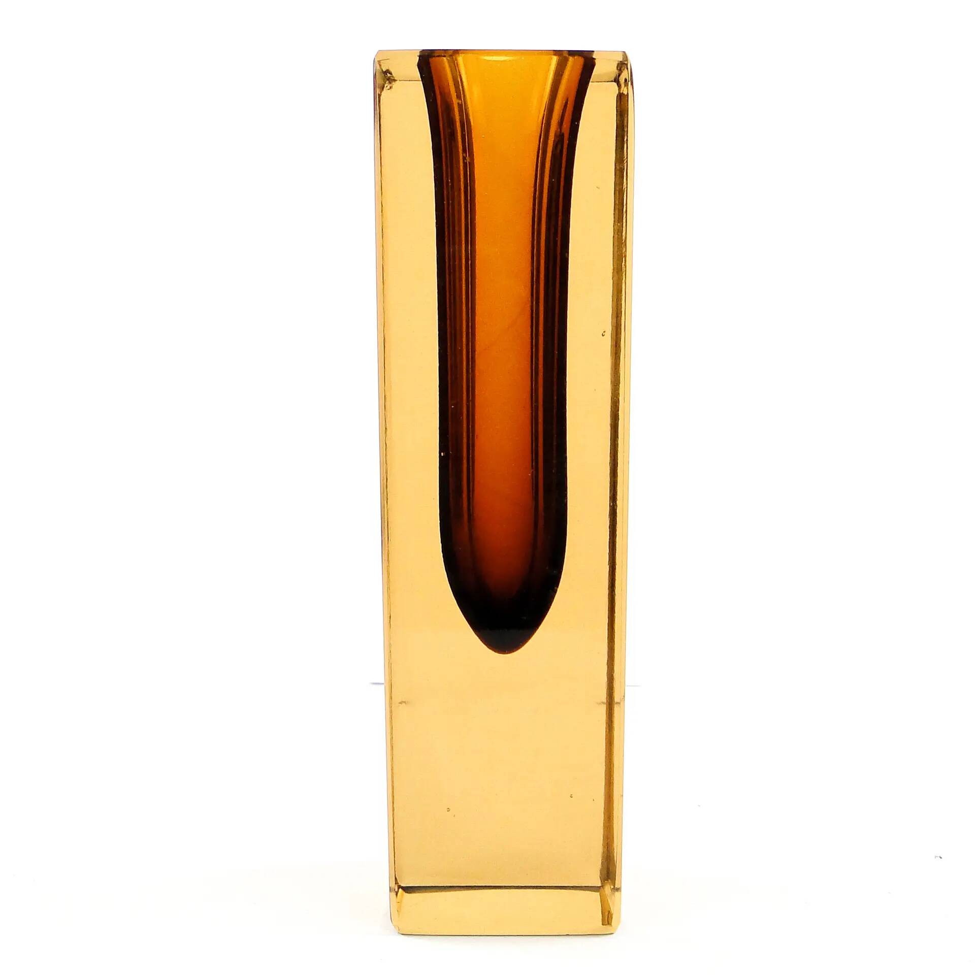 Murano vase, Sommerso, glass, design by F. Poli, Italy, 1950s