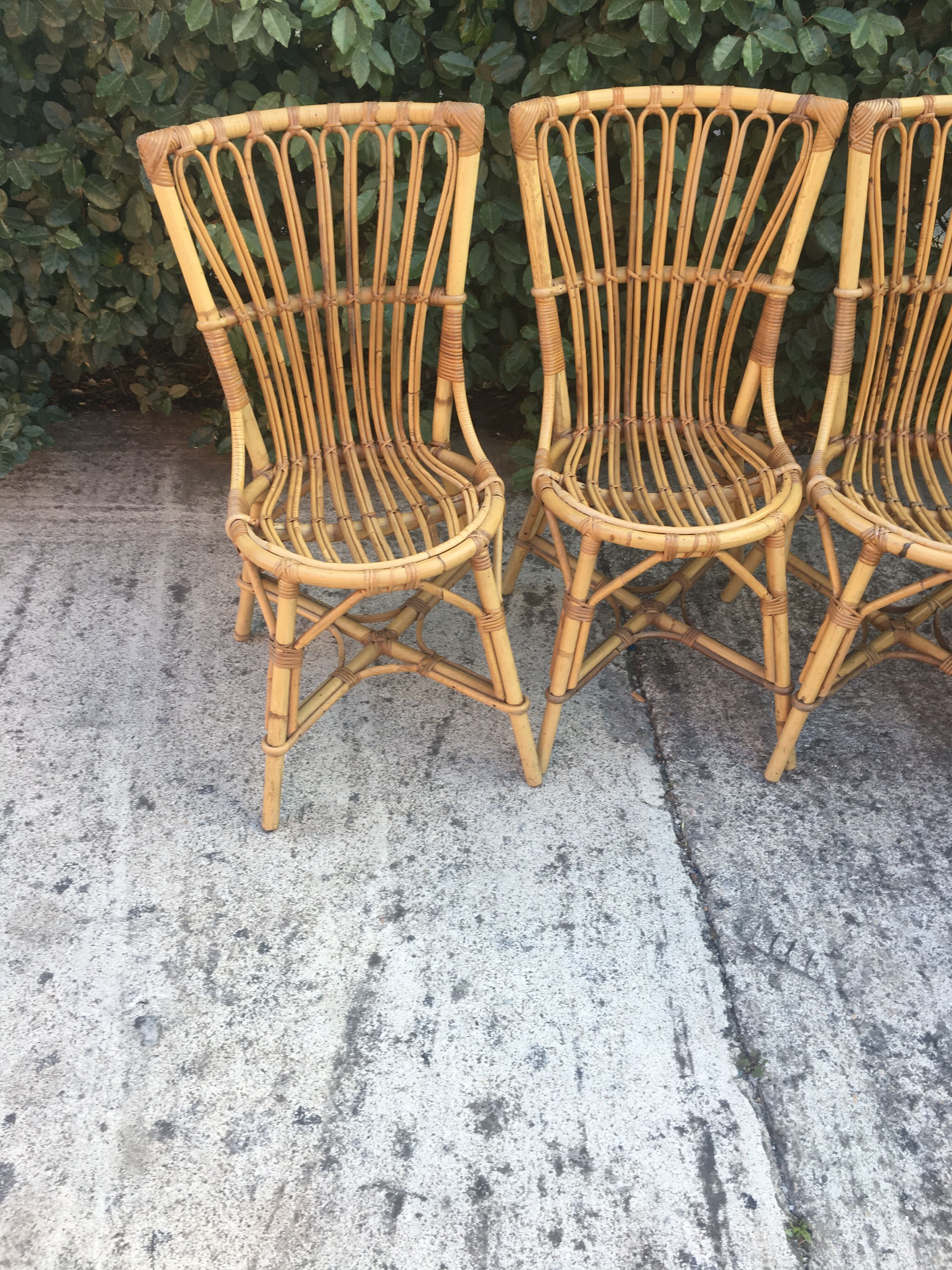 Vintage rattan chairs