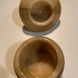 Pot with alabaster lid