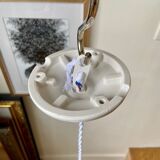 White glass hanging lamp