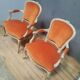 Paire de fauteuil "cabriolet " Louis XV