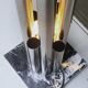 Sculptural lamp - coat rack in steel and marble, Italian, Space Age, Decorative