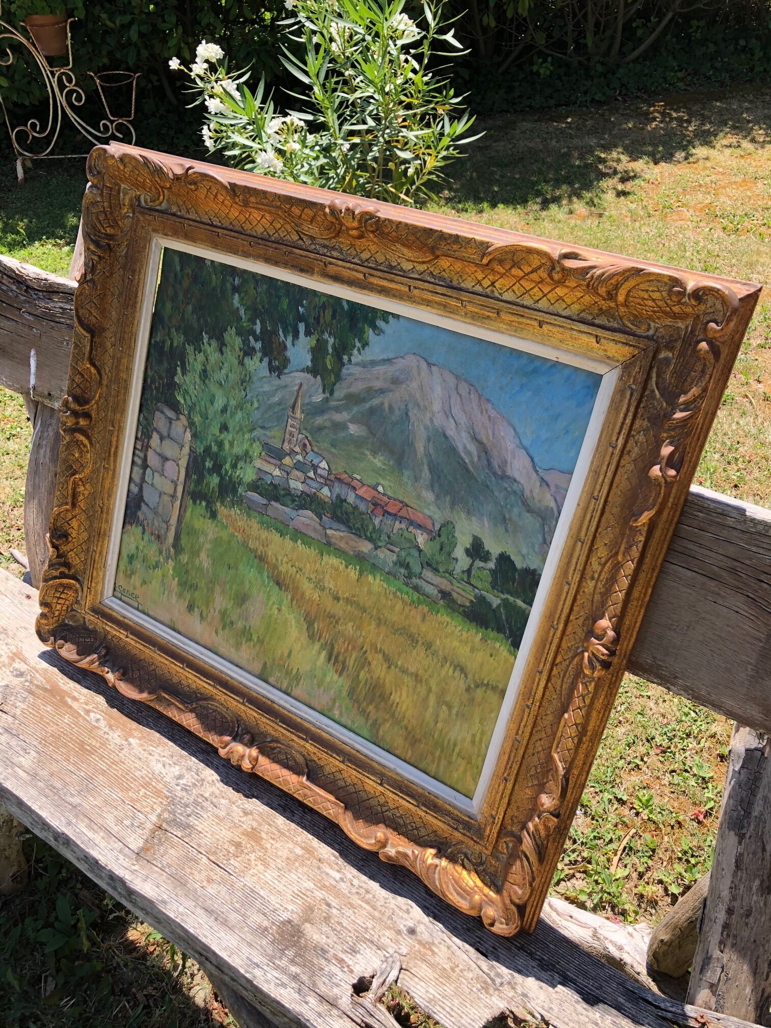 Painting signed Gence