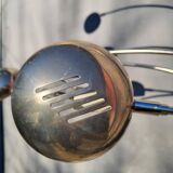 Vintage ARC floor lamp with 5 adjustable chrome arms on marble base