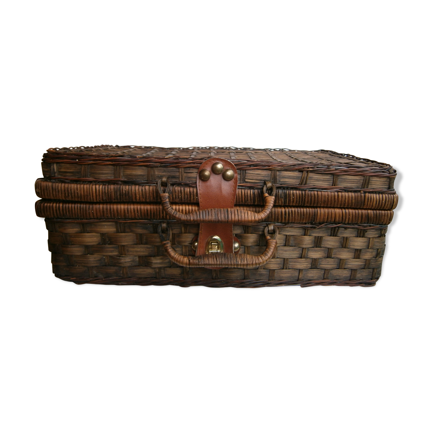 Wicker suitcase