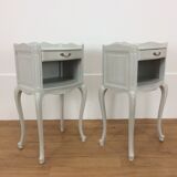 Louis XV-style bedside pair