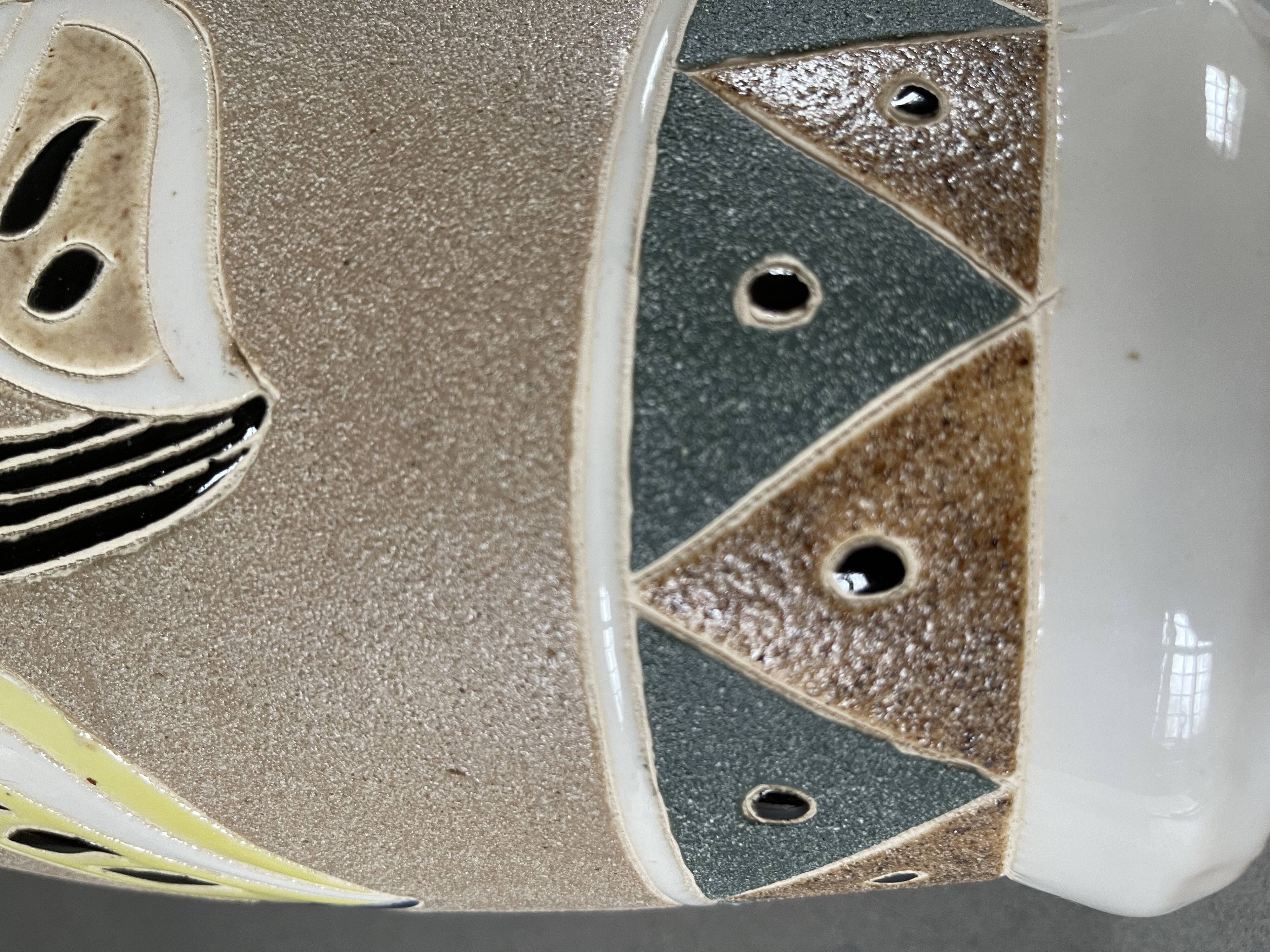 Vase with parakeets 50s