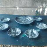 vintage ceramic couppelles and dish , Pornic