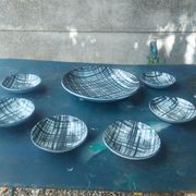 vintage ceramic couppelles and dish , Pornic