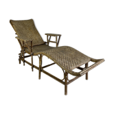 60 vintage wicker long chair