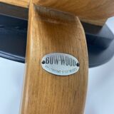Paire de chaises bow wood n°3 edition Steiner 1950