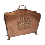 Magazine rack brass vintage