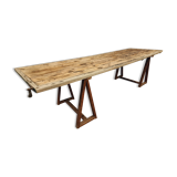 Antique trestle table XXL garden table 89 x 308 cm