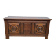 Basque bench chest in solid wood, 105 cm
