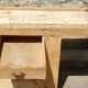 Large oak and fir carpenter's workbench - Old trade furniture