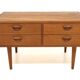 Commode scandinave en teck, Kai Kristiansen, Feldballes Møbelfabrik, Suède, 1950
