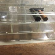 Vintage Plexiglas cigar cellar