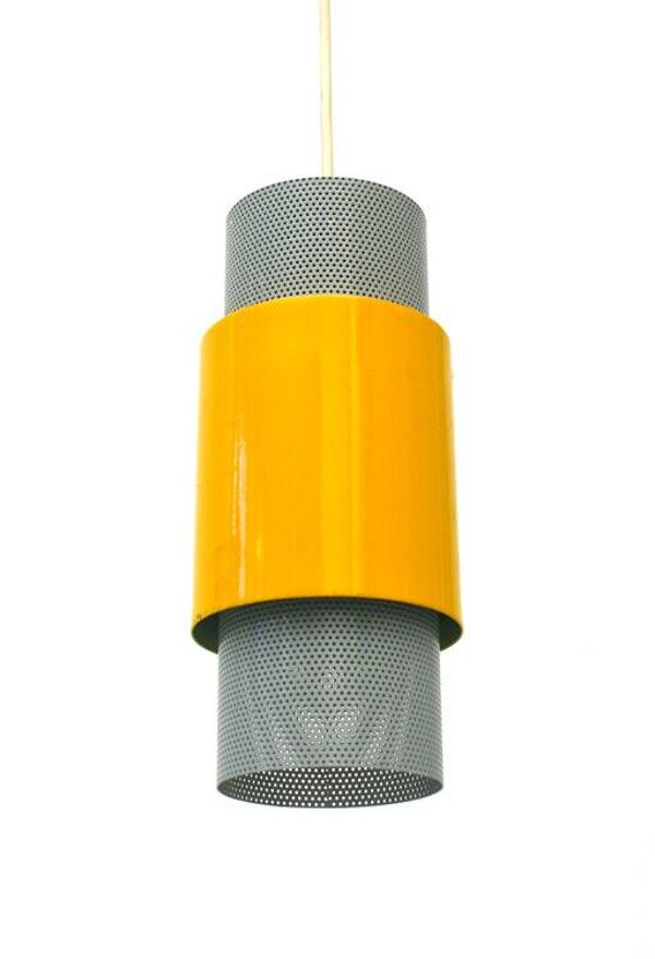 Tjerk Reijenga Pilastro Lampe Pendante Vintage des Années 50 – Style Matégot