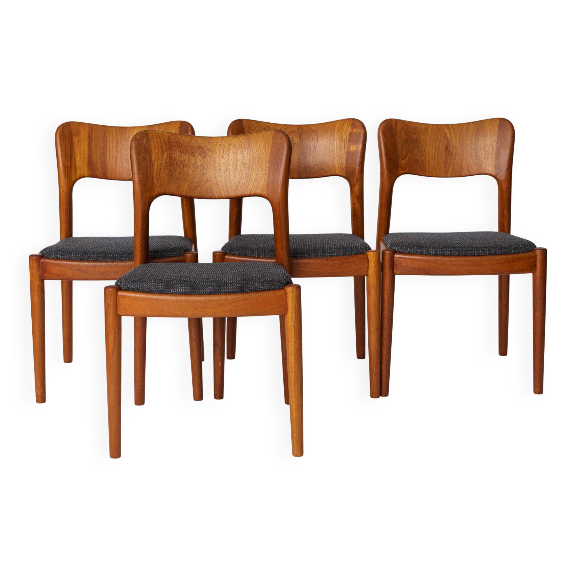 Set of 4 Niels Koefoed Ole Chairs | 1970s Denmark | Vintage Danish Teak