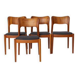 Ensemble de 4 chaises - teck niels