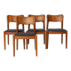 Set of 4 Niels Koefoed Ole Chairs | 1970s Denmark | Vintage Danish Teak