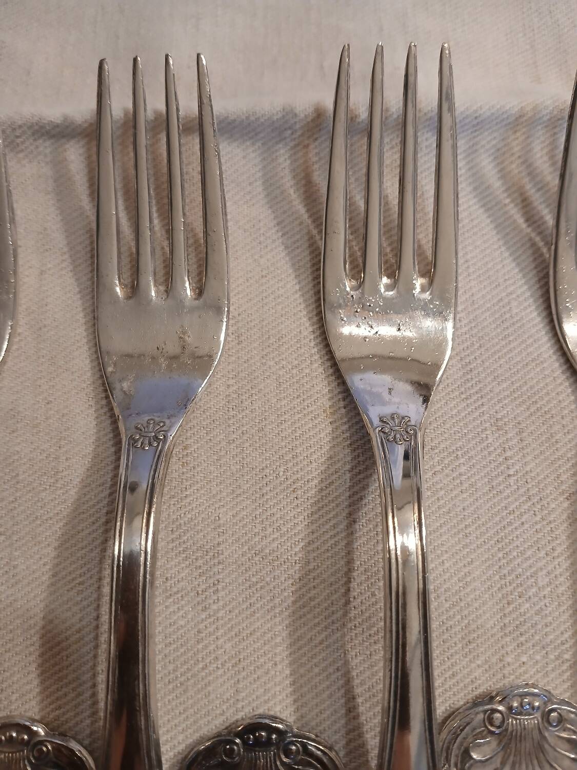 Antique flatware set for 51 place settings