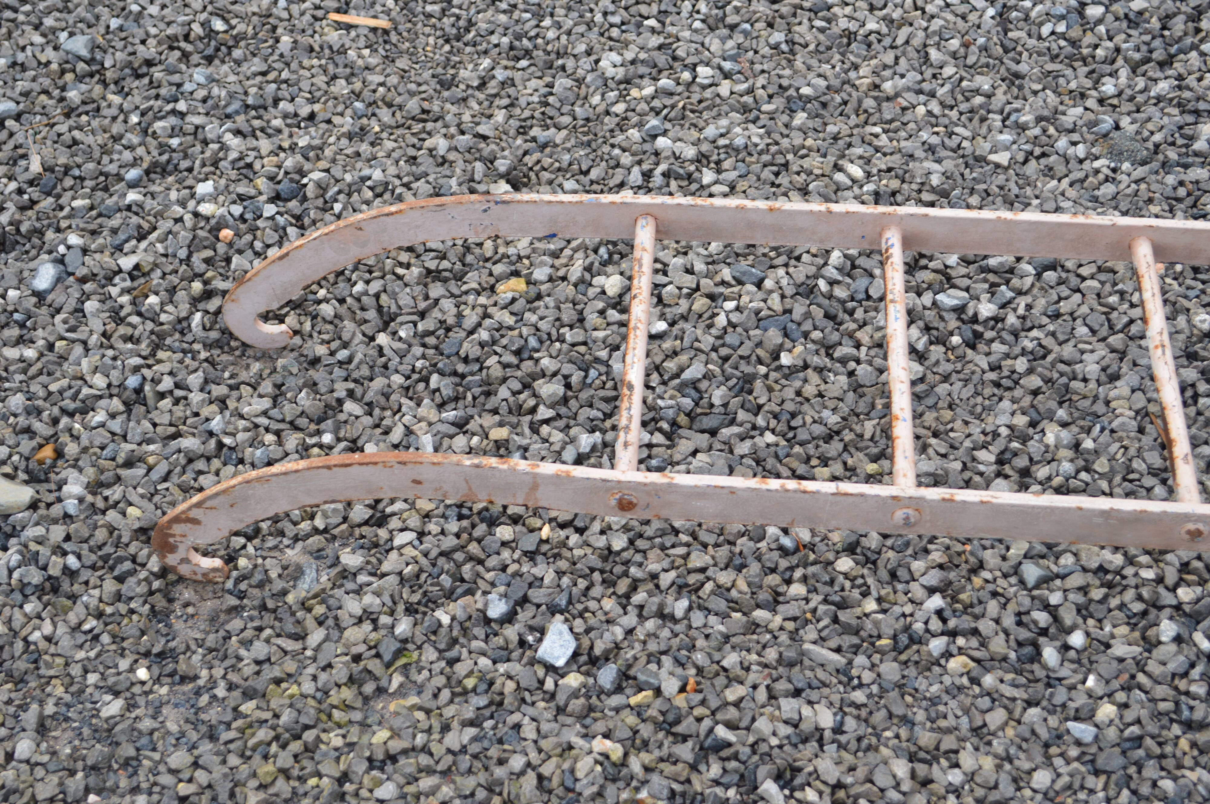 Wrought iron industrial ladder