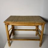 Vintage rattan coffee table / side table – 1960s