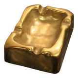 Brutalist bronze ashtray, Lauterbach, France, 1950s