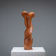 Abstract biomorphic wooden sculpture 1978