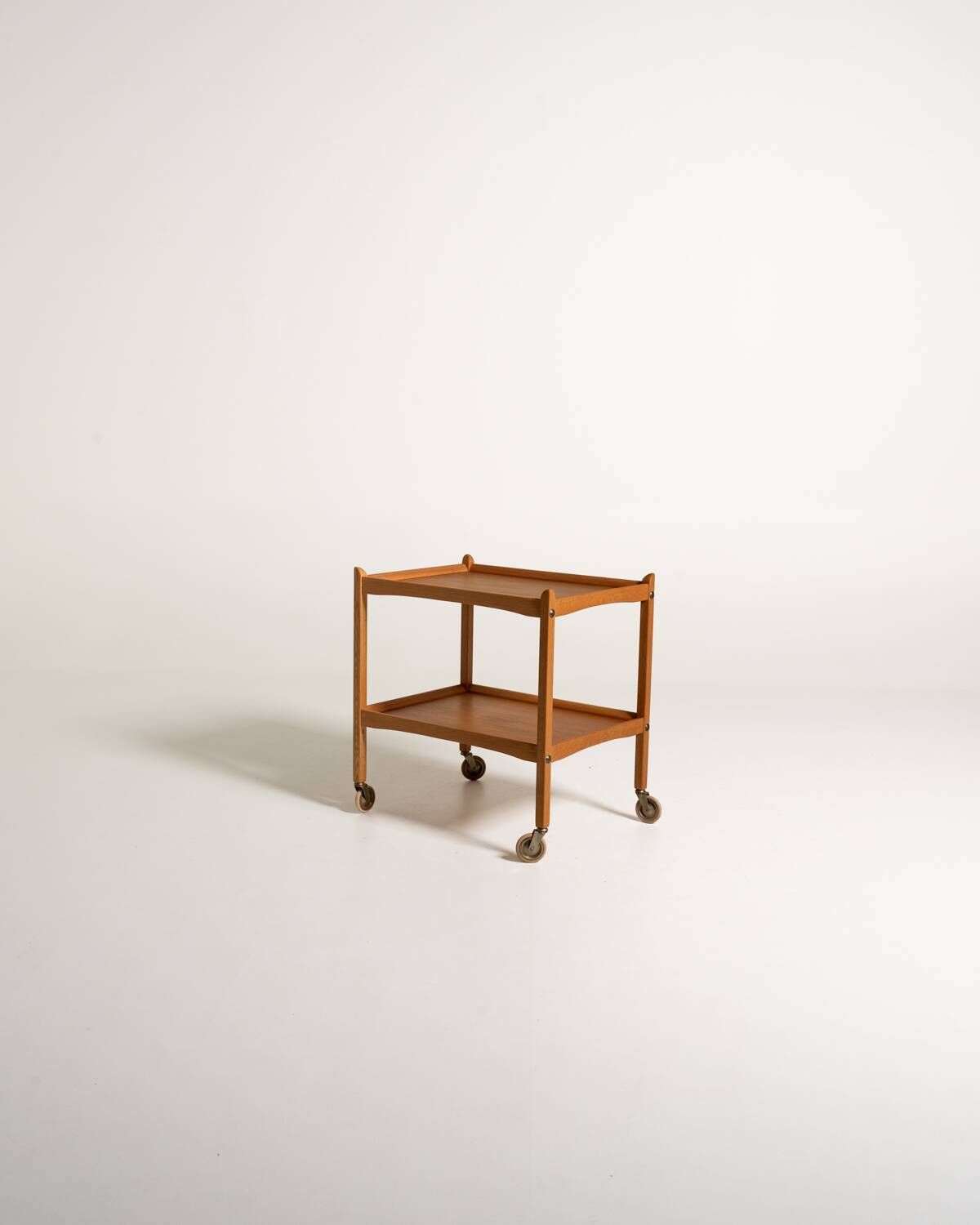 Scandinavian Oak Serving Trolley, 1960s