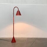 Mid-century leather floor lamp by Jacques Adnet for Valenti, Spain, 1960s.